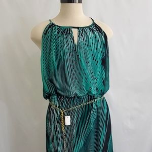 RM LL beautiful patterned dress with belt